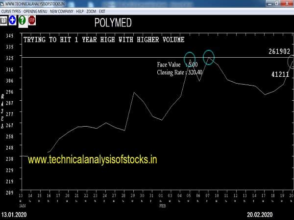 polymed share price history