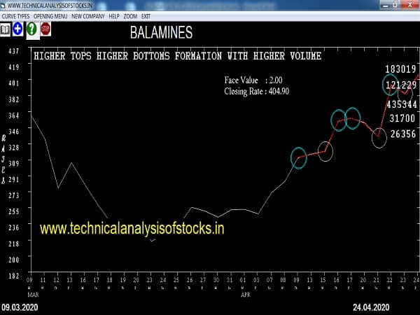 balamines share price history