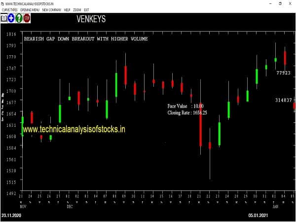 venkeys share price